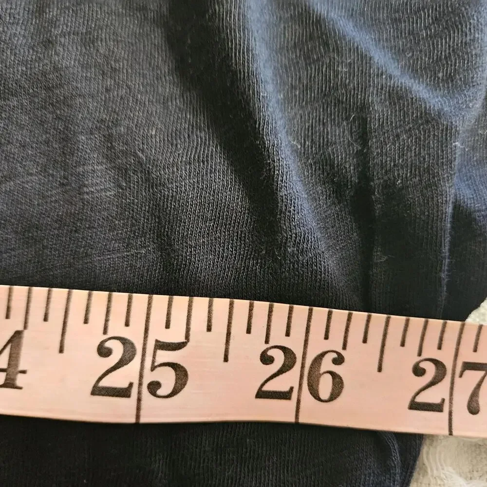 NWT Cacique Sleepwear Women's Size 18/20 Black Cotton Sleep Lounge Shirt - Picture 6 of 8